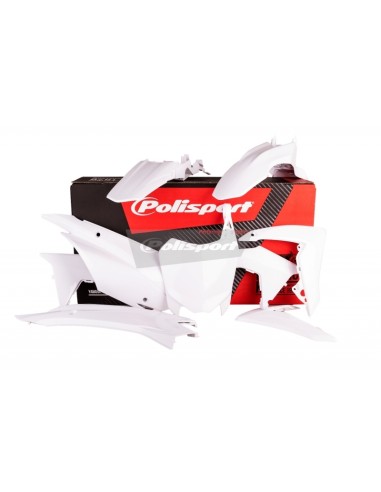 Kit Plastic POLISPORT Alb Honda CRF110F
