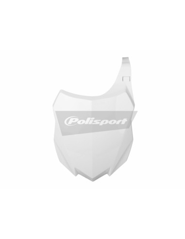 POLISPORT Front Number Plate White Kawasaki KX250F/KX450F