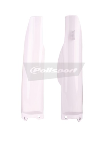 Protecții furcă POLISPORT Albe Kawasaki/Suzuki