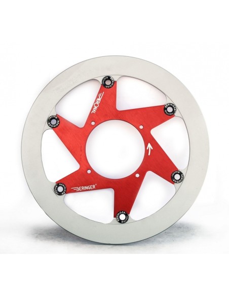 BERINGER Aeronal Stainless Steel Floating Brake Disc - Red S9LGRI