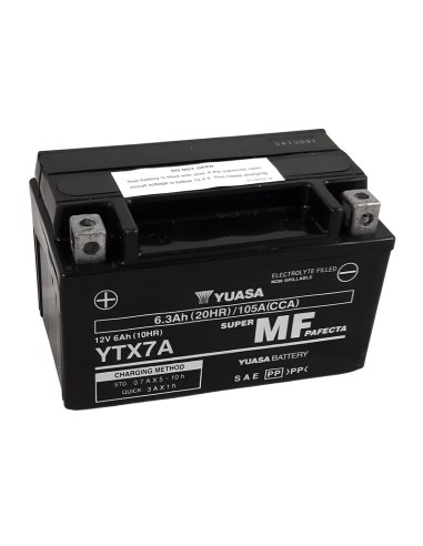 YUASA W/C Battery Maintenance Free Factory Activated - YTX7A FA