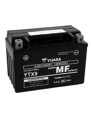 YUASA W/C Battery Maintenance Free Factory Activated - YTX9 FA