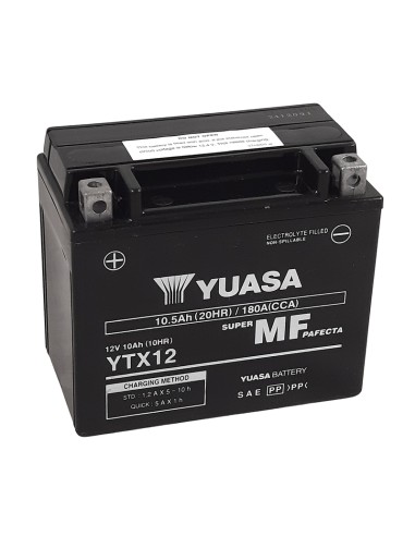 YUASA W/C Battery Maintenance Free Factory Activated - YT12B FA