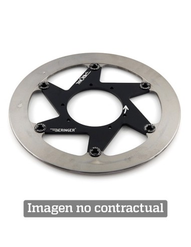 BERINGER Aeronal Stainless Steel Floating Brake Disc - Red K15LGRI