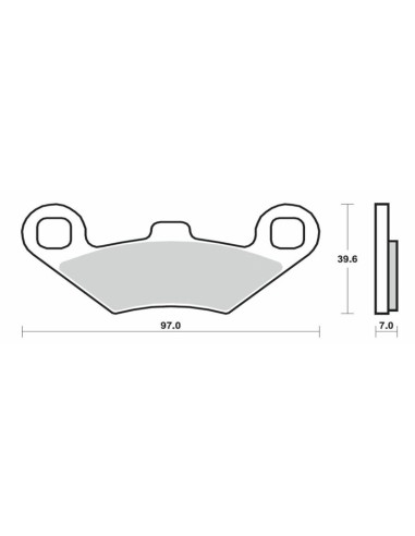 BREMBO Scooter Sintered Metal Brake pads - 07104XS