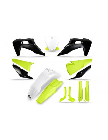 UFO Plastics Kit Neon Yellow/Grey - Husqvarna