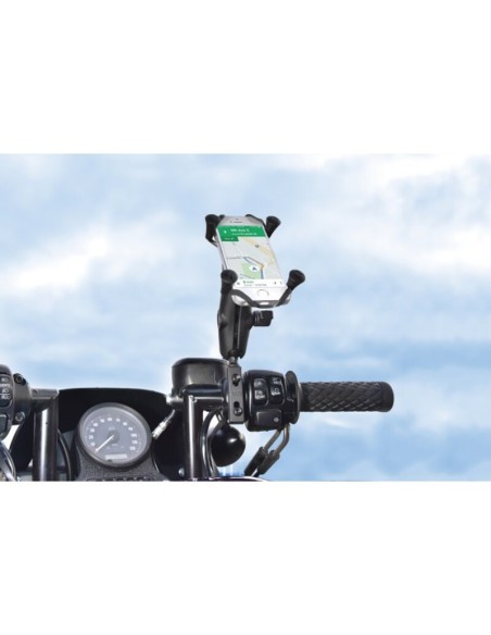 RAM MOUNTS X-Grip® Medium Arm Phone Holder with Brake/Clutch Reservoir U-Bolt Base