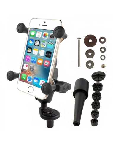 RAM MOUNTS X-Grip® Short Arm Phone Holder with Fork Stem Base