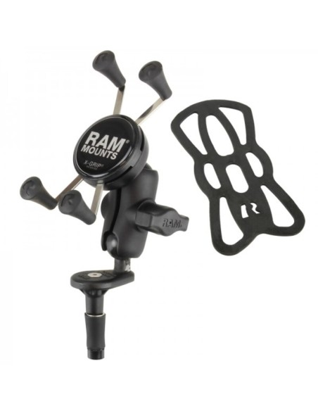 RAM MOUNTS X-Grip® Short Arm Phone Holder with Fork Stem Base