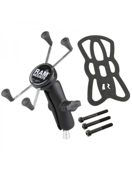 RAM MOUNTS X-Grip® Medium Arm Phone Holder with Bar Mount Base - Large Phones