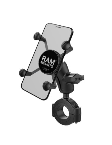 RAM MOUNTS X-Grip® Short Arm Phone Holder with Large Handlebar Base