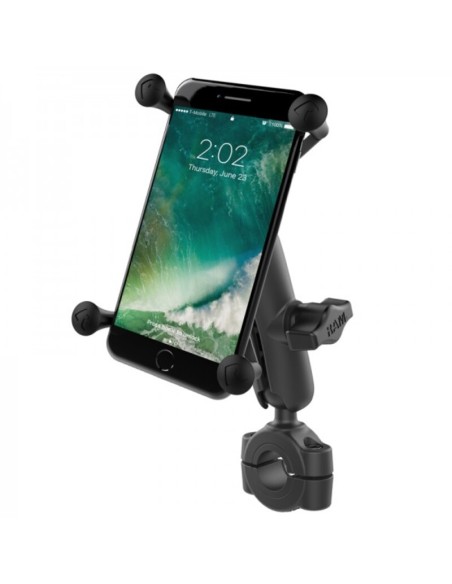 RAM MOUNTS X-Grip® Medium Arm Phone Holder with Medium Handlebar Base - Large Phones