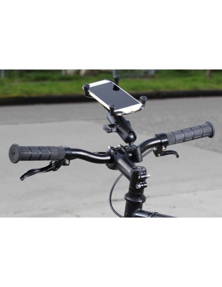 RAM MOUNTS X-Grip® Medium Arm Phone Holder with Medium Handlebar Base - Large Phones