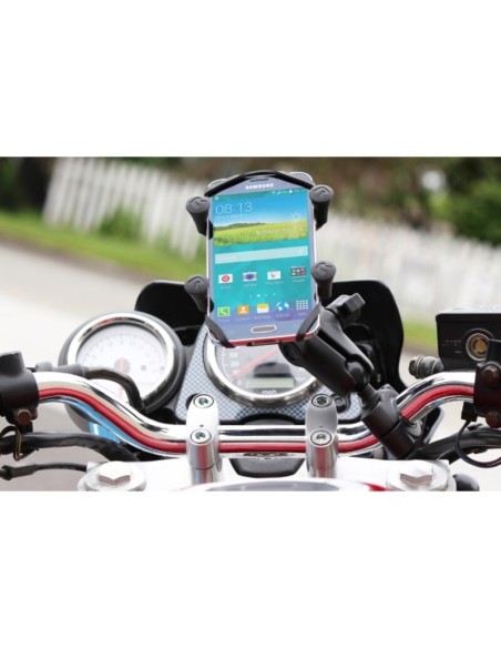 RAM MOUNTS X-Grip® Medium Arm Phone Holder with Medium Handlebar Base