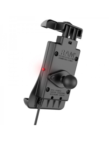 RAM MOUNTS Quick-Grip™ Waterproof Wireless Charging Phone Holder - B Size Ball