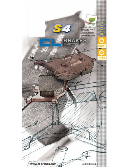 CL BRAKES Street Sintered Metal Brake pads - 1224S4