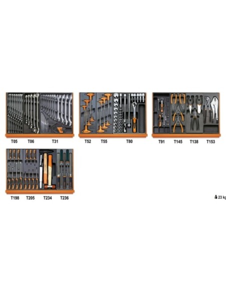 BETA Assortment of 146 tools - Universal use
