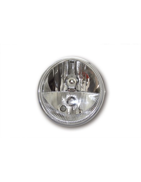 SHIN YO Universal Headlight Oval With Parking Light, Black, 12V H9+H11, E-Marked