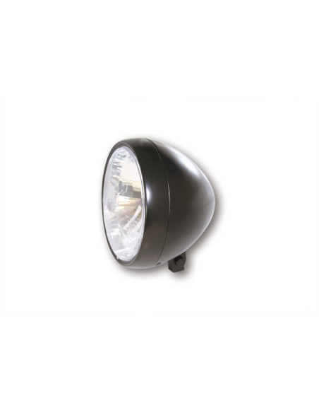 SHIN YO Headlight, 6 1/2" Black Satin Finish