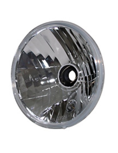 SHIN YO H4 Headlight Insert, Symmetrical Prismatic Reflector With Clear Glass, 7 "