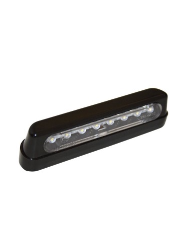 SHIN YO LED License Plate Light, ABS Black, Long