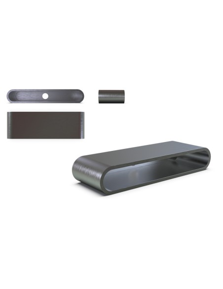 HIGHSIDER pro Weld-In Housing Black CNC, For Stripe Run (1pc)