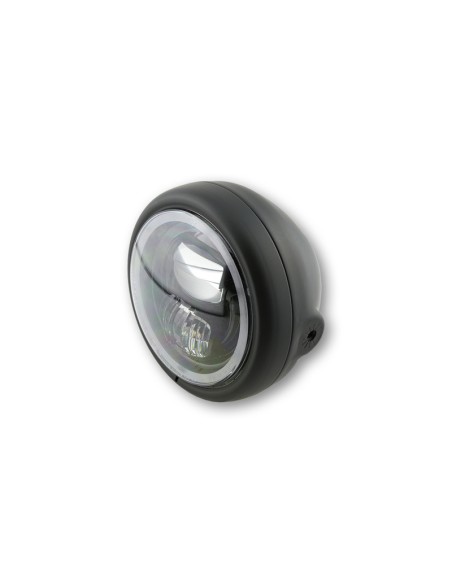 HIGHSIDER pro 5 3/4 Inch Headlight Pecos Type 7 LED Black E-Approved (1pc)