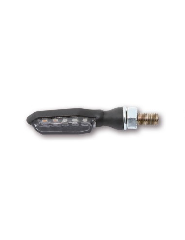HIGHSIDER pro Sonic-X1 LED TailLight/Indicator Black/Translucent 3in1, E-Approved (Pair)