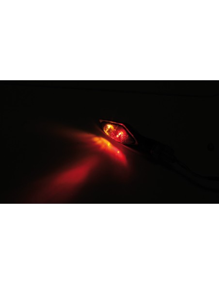 HIGHSIDER Pen Head Double LED Rear Light Brake/Indicator (Pair)