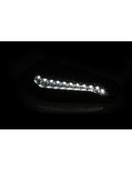 HIGHSIDER pro Handguards Black With LED DRL and Parking Light (Pair)