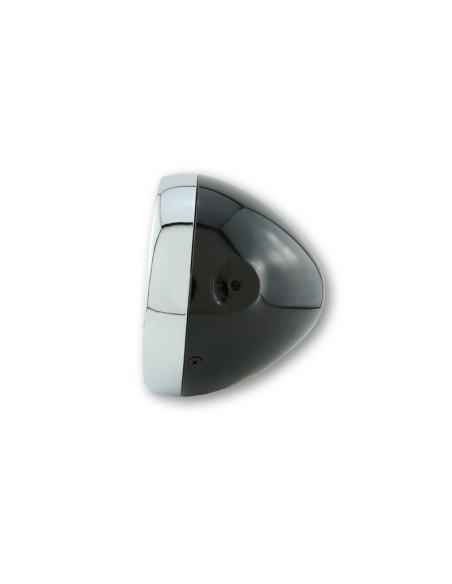 SHIN YO Headlight 6 1/2" Chrome Ring Shiny Black