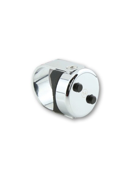 HIGHSIDER pro Classic Push Button Chrome For 7/8 And 1 Inch Handlebars