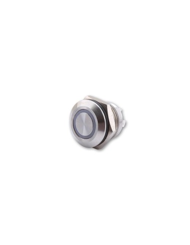 HIGHSIDER Pushbutton Stainless Steel With LED Illuminated Ring In Different Colours (M12) 1pc