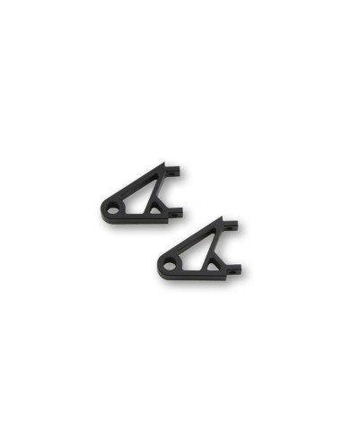 HIGHSIDER CNC Aluminium Lamp Holder XS, Black Anodized, (Pair)