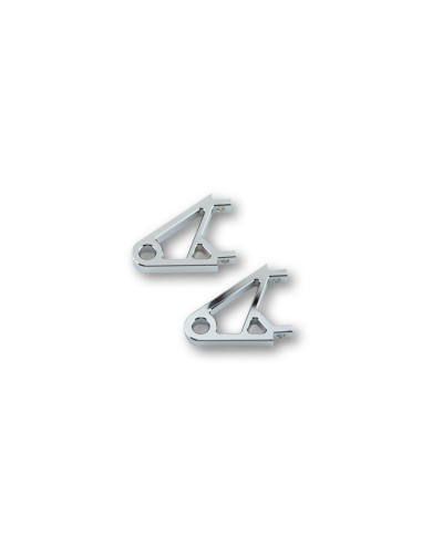 HIGHSIDER CNC Aluminium Lamp Holder XS, Chromed, (Pair)