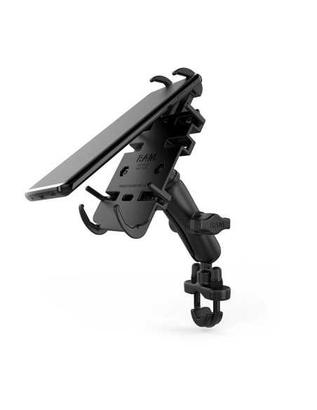 RAM MOUNTS Quick-Grip Medium Arm Phone Holder Handlebar U-Bolt Base