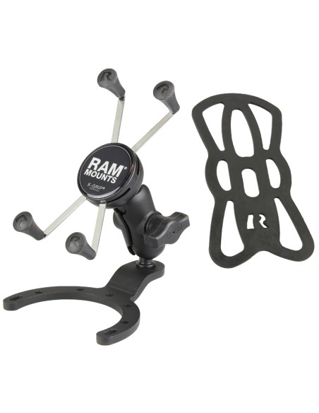 RAM MOUNTS X-Grip Phone Holder Short Arm Large Gas Tank Base - Large Phones