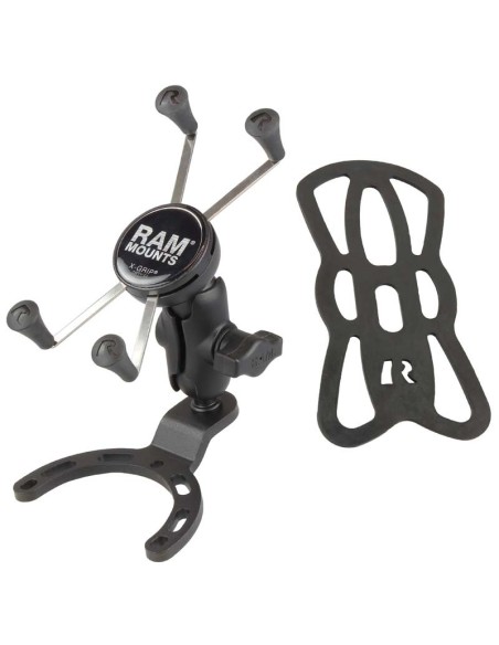 RAM MOUNTS X-Grip Phone Holder Short Arm Small Gas Tank Base - Large Phones
