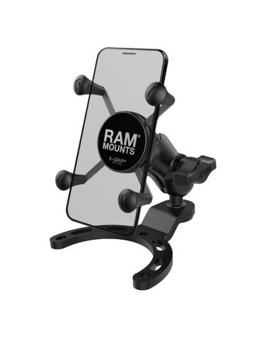 RAM MOUNTS X-Grip Phone Holder Short Arm Small Gas Tank Base - Large Phones