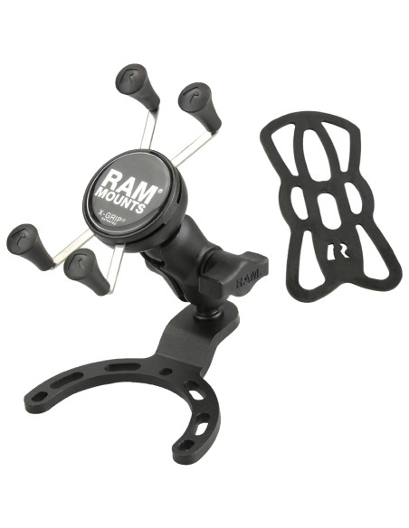 RAM MOUNTS X-Grip Phone Holder Short Arm Small Gas Tank Base - Large Phones