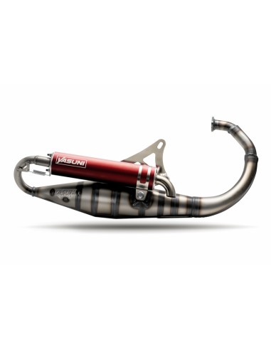 YASUNI Carrera 10 Full Exhaust System Red - Minarelli Vertical