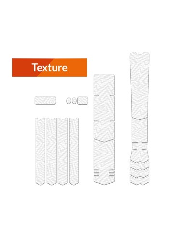 ALGIS Texture Frame Guards Kit XL - White Lines