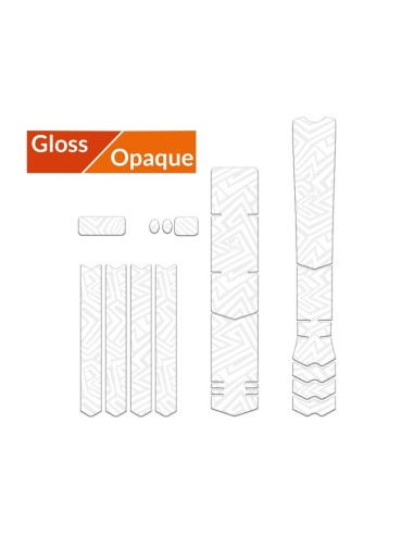 ALGIS Opaque Frame Guards Kit XL - White Lines