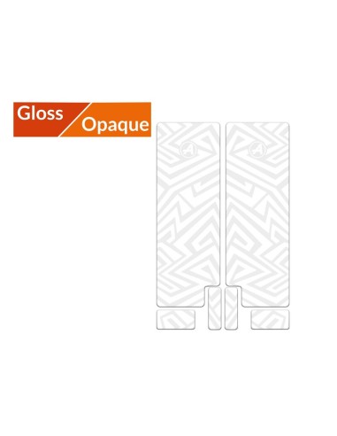 ALGIS Opaque Fork Guards Kit - White Lines