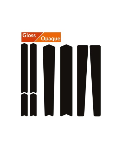 ALGIS Opaque Frame Guards Kit Road Line - Black