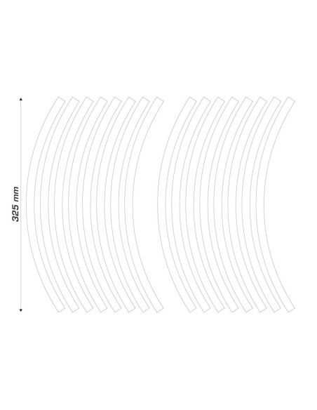 ALGIS Texture RIM Stickers Arrows - Black