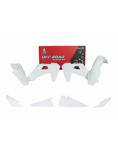 RACETECH Plastic Kit - White Husqvarna TE/FE