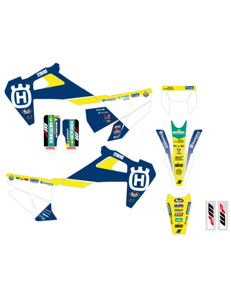 Kit grafic BLACKBIRD Replica Trophy 21 - Husqvarna FC/TC/TE/FE