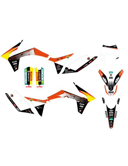 BLACKBIRD Replica Trophy 21 Complete Graphic Kit - KTM EXC/SX-SXF