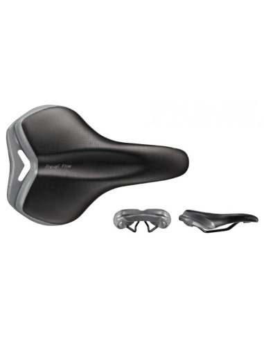 VELO Bike Saddle Prevail Black/Silver